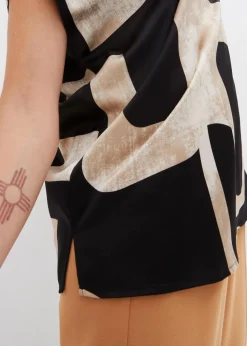 Tunikabluse aus Satin