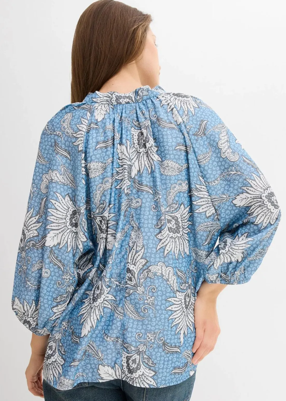 Tunikabluse aus softem Viskose-Mix