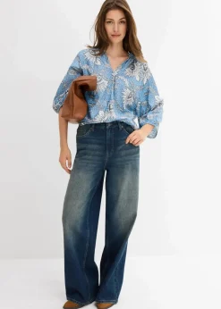 Tunikabluse aus softem Viskose-Mix