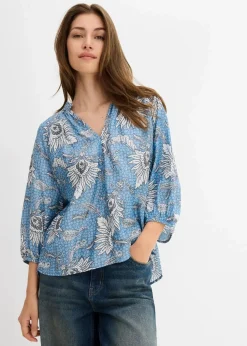 Tunikabluse aus softem Viskose-Mix