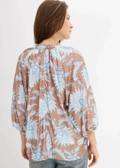 Tunikabluse aus softem Viskose-Mix