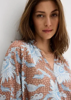 Tunikabluse aus softem Viskose-Mix