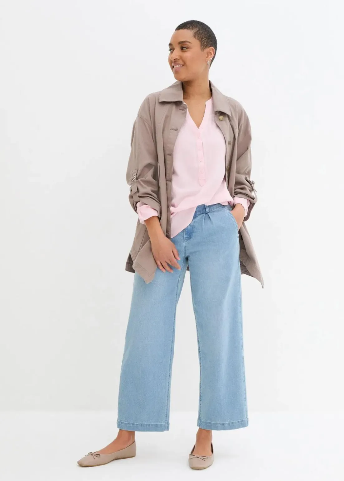 Tunikabluse aus softer Viskose