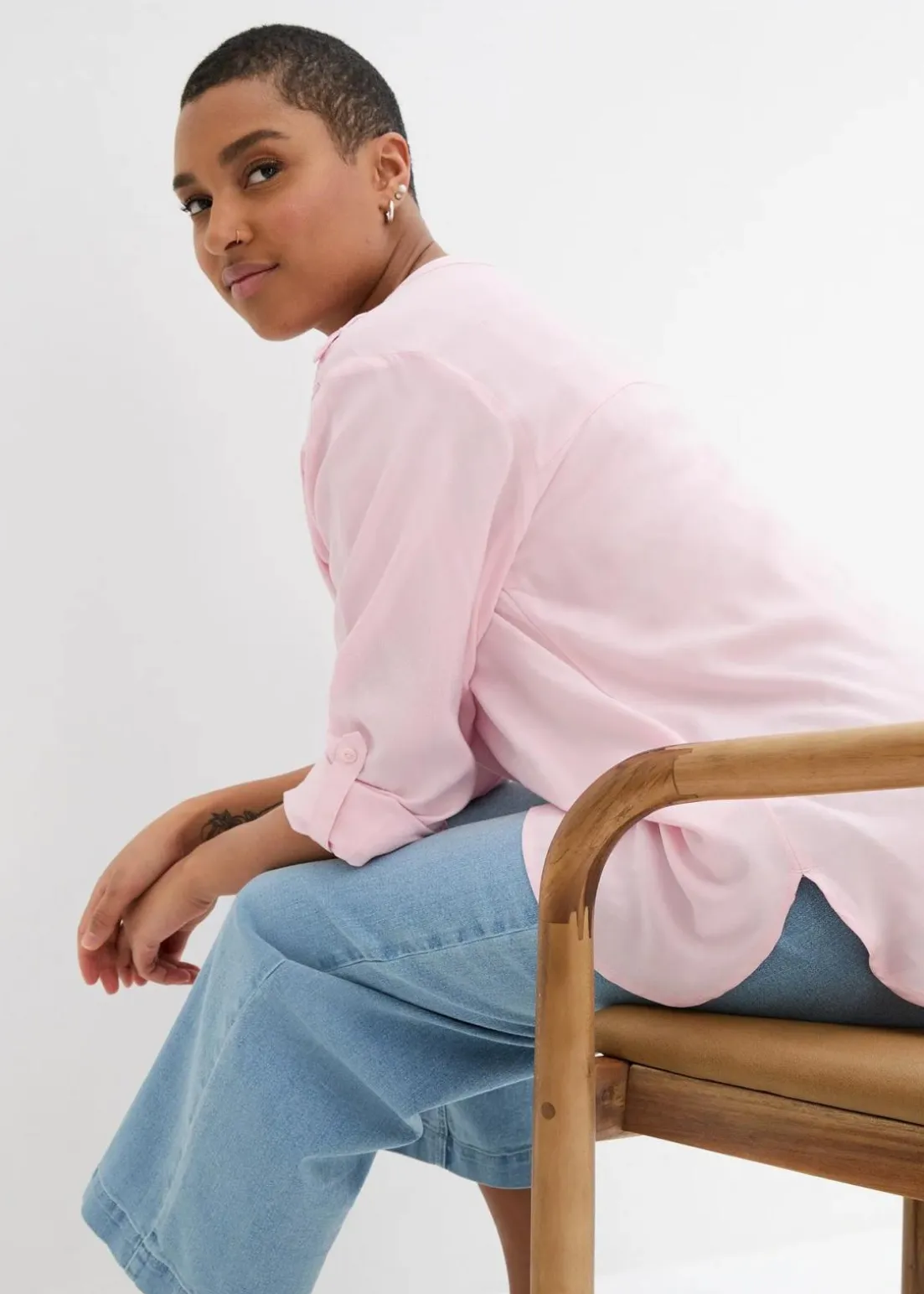 Tunikabluse aus softer Viskose