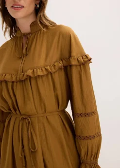 Tunika-Kleid aus feinem Viskose-Mix