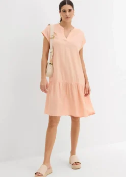 Tunikakleid aus feiner Viskose