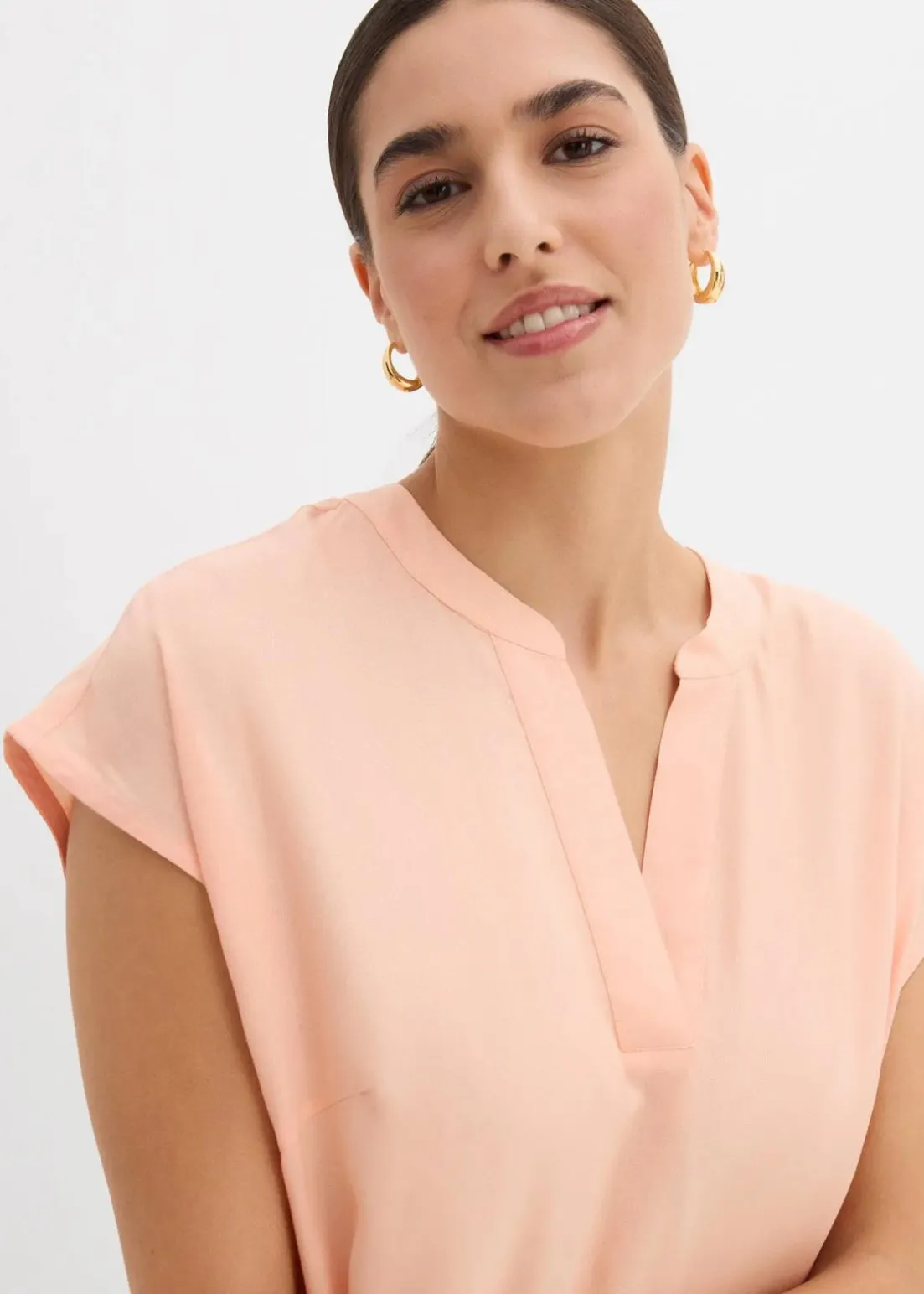 Tunikakleid aus feiner Viskose