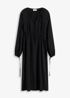 Tunika-Kleid aus fließendem Viskose-Mix