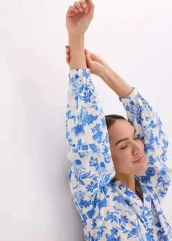 Tunika-Kleid aus fließender Viskose