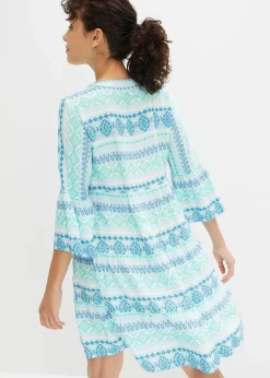 Tunika-Kleid aus fließender Viskose