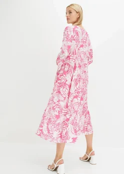 Tunika-Kleid aus fließender Viskose