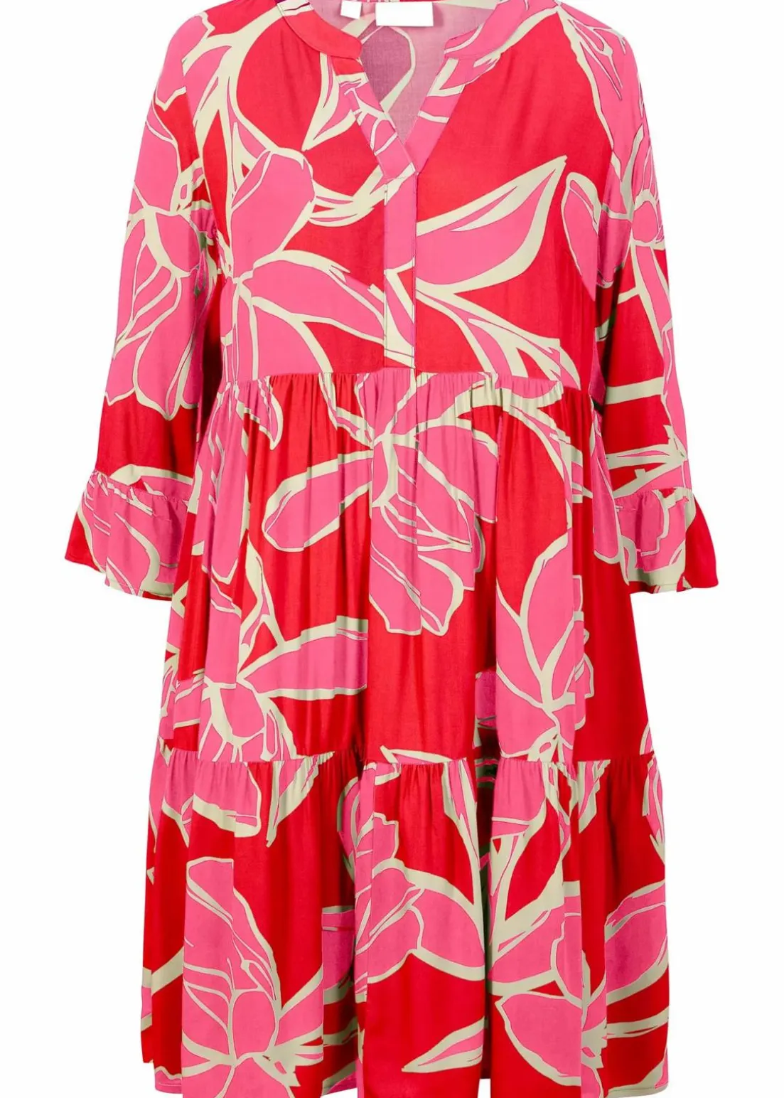 Tunika-Kleid aus fließender Viskose