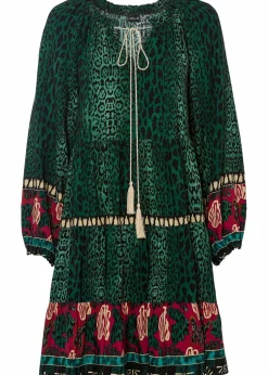 Tunika-Kleid aus fließender Viskose