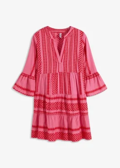 Tunika-Kleid aus fließender Viskose