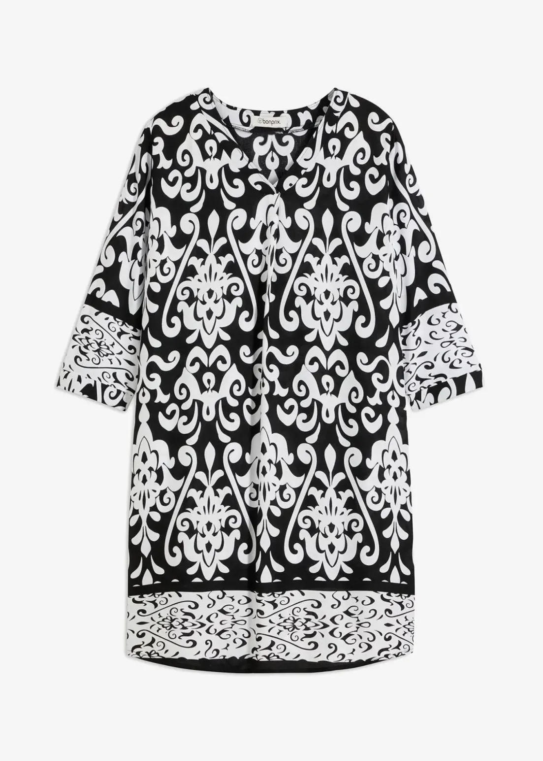 Tunika-Kleid aus fließender Viskose