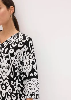 Tunika-Kleid aus fließender Viskose