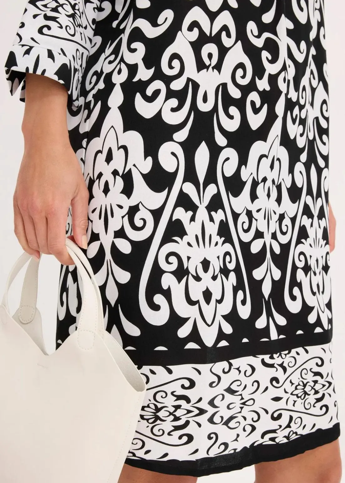 Tunika-Kleid aus fließender Viskose