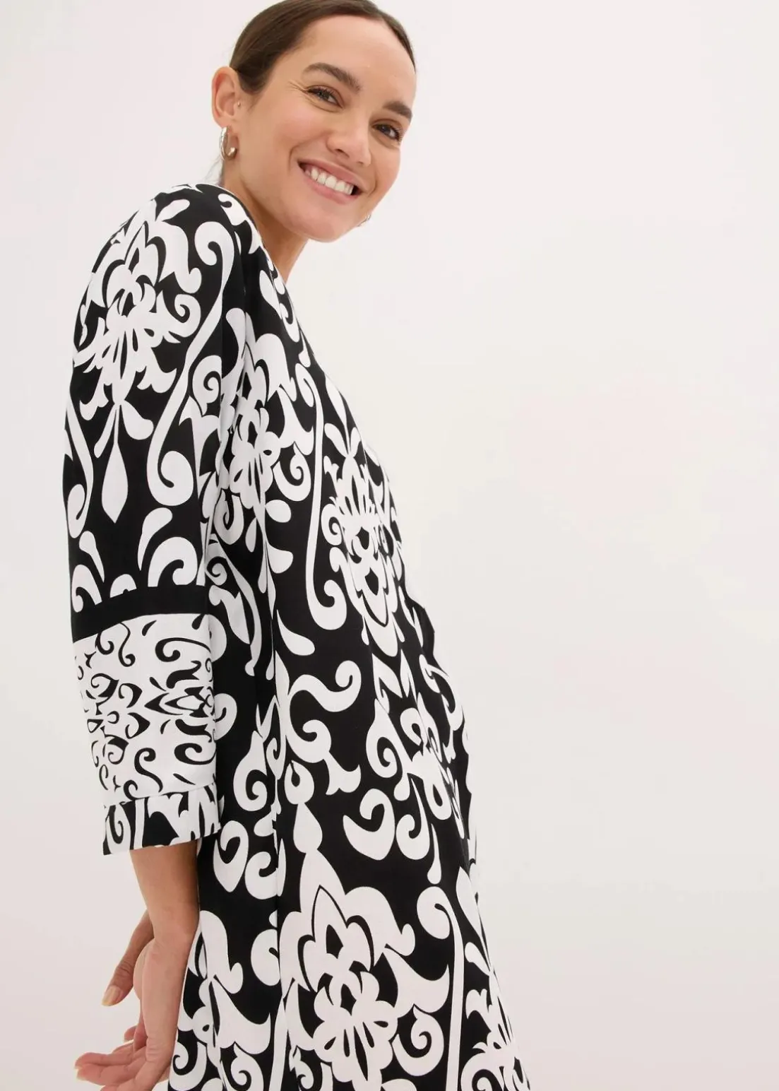 Tunika-Kleid aus fließender Viskose