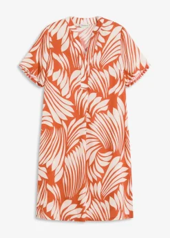 Tunika-Kleid aus fließender Viskose