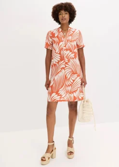 Tunika-Kleid aus fließender Viskose