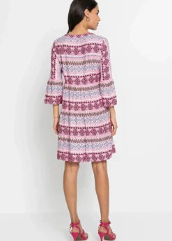 Tunika-Kleid aus fließender Viskose