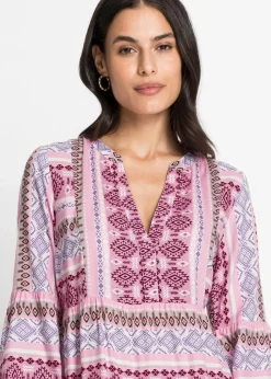 Tunika-Kleid aus fließender Viskose