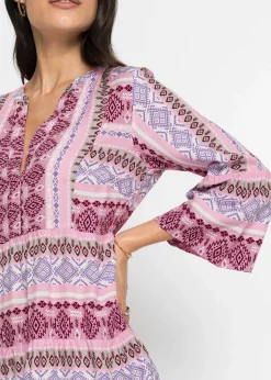 Tunika-Kleid aus fließender Viskose