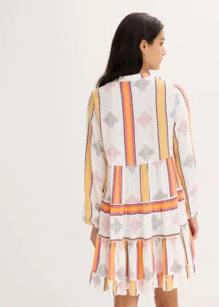 Tunika-Kleid aus fließender Viskose