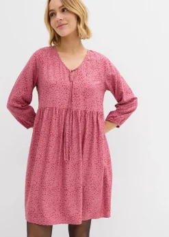 Tunika-Kleid aus fließender Vikose