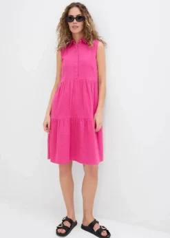 Tunika-Kleid aus luftigem Musselin