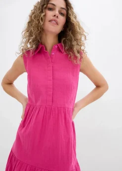 Tunika-Kleid aus luftigem Musselin