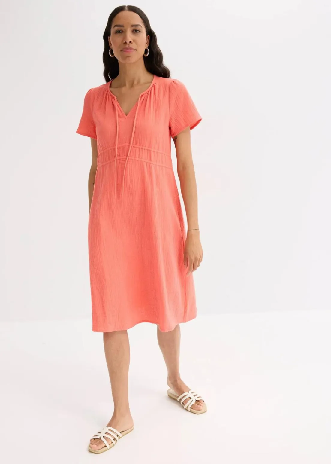 Tunika-Kleid aus Musselin