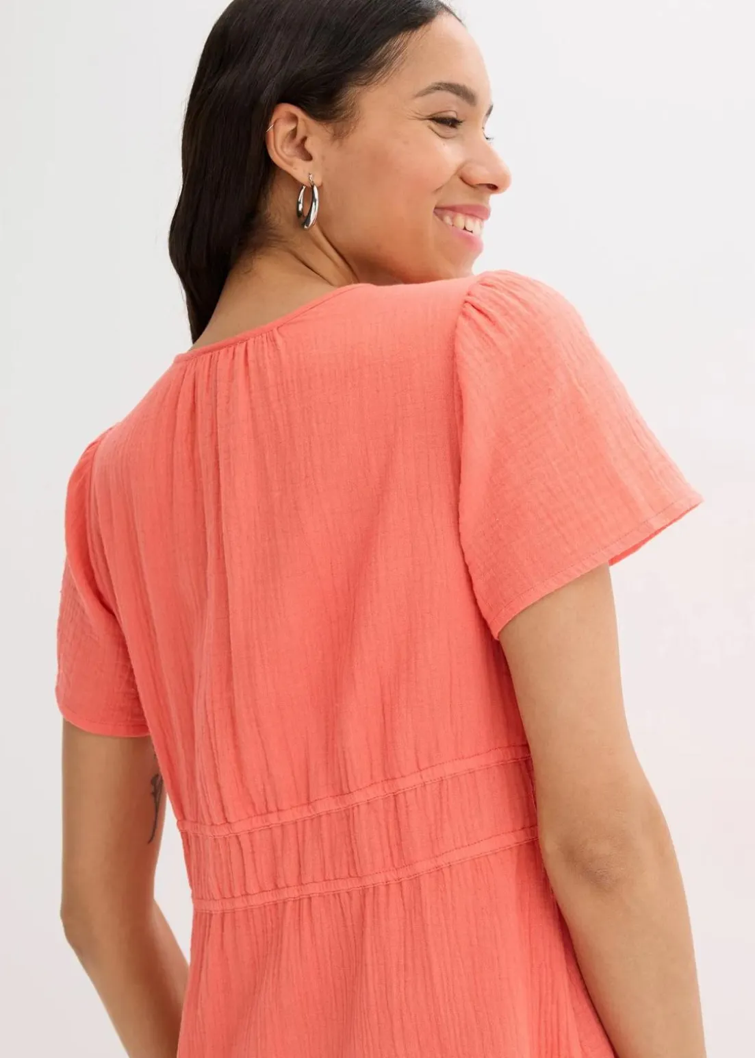 Tunika-Kleid aus Musselin