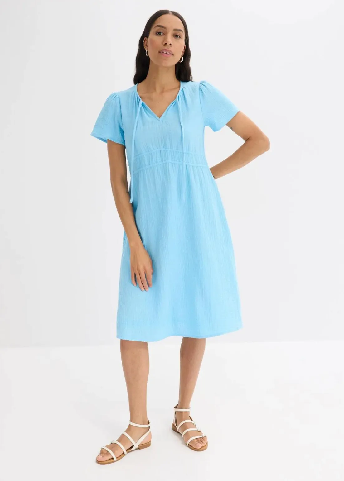 Tunika-Kleid aus Musselin