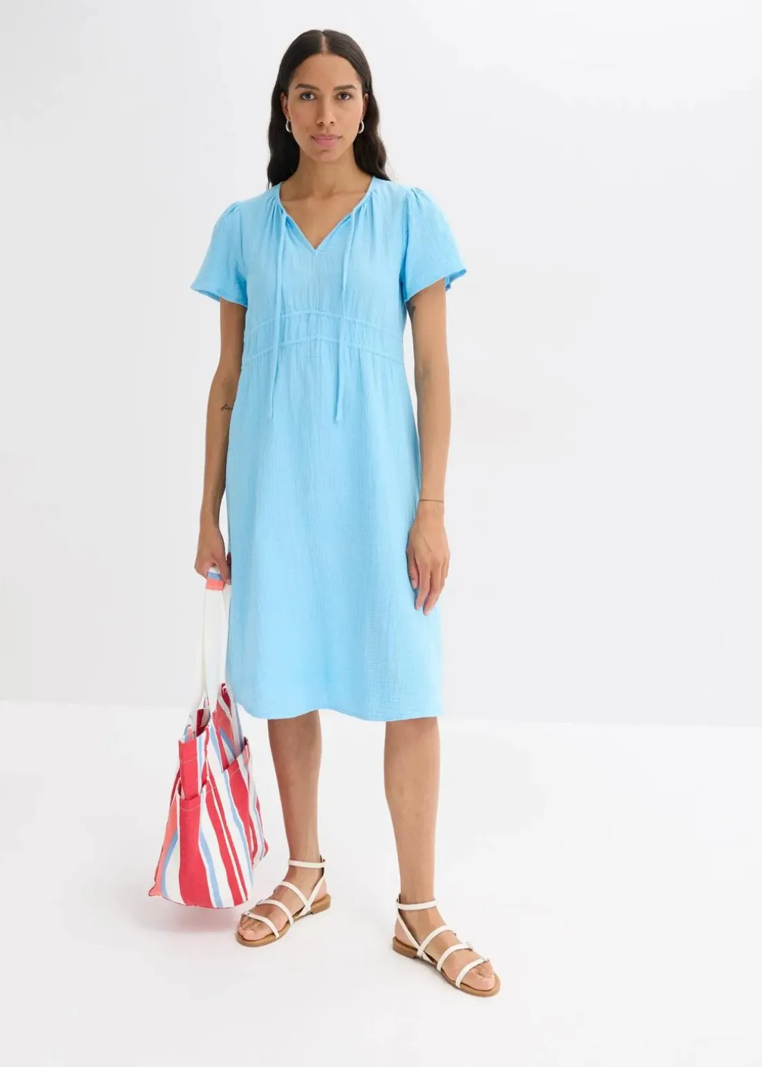 Tunika-Kleid aus Musselin