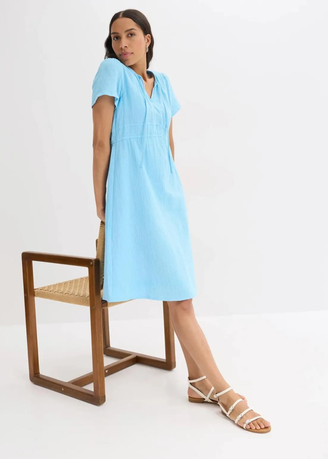 Tunika-Kleid aus Musselin