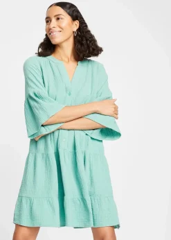 Tunika-Kleid aus reiner Baumwolle