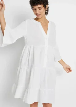 Tunika-Kleid aus reiner Baumwolle