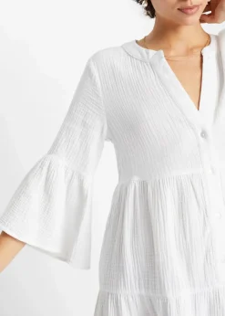 Tunika-Kleid aus reiner Baumwolle