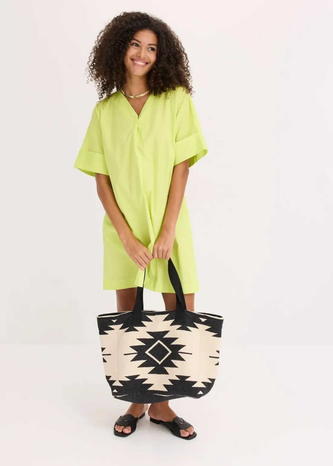 Tunika-Kleid aus reiner Bio-Baumwolle