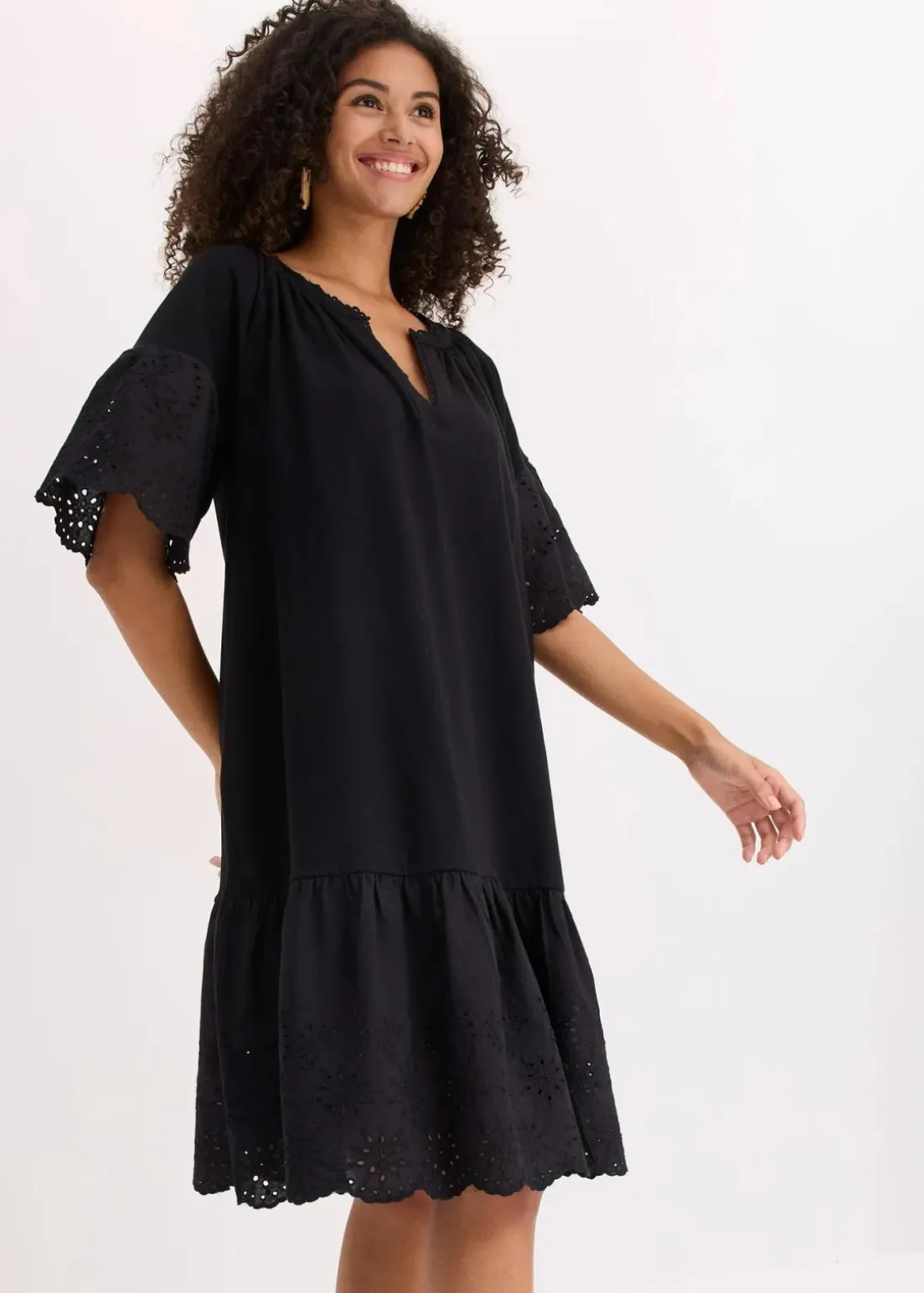 Tunika-Kleid aus reiner Bio-Baumwolle