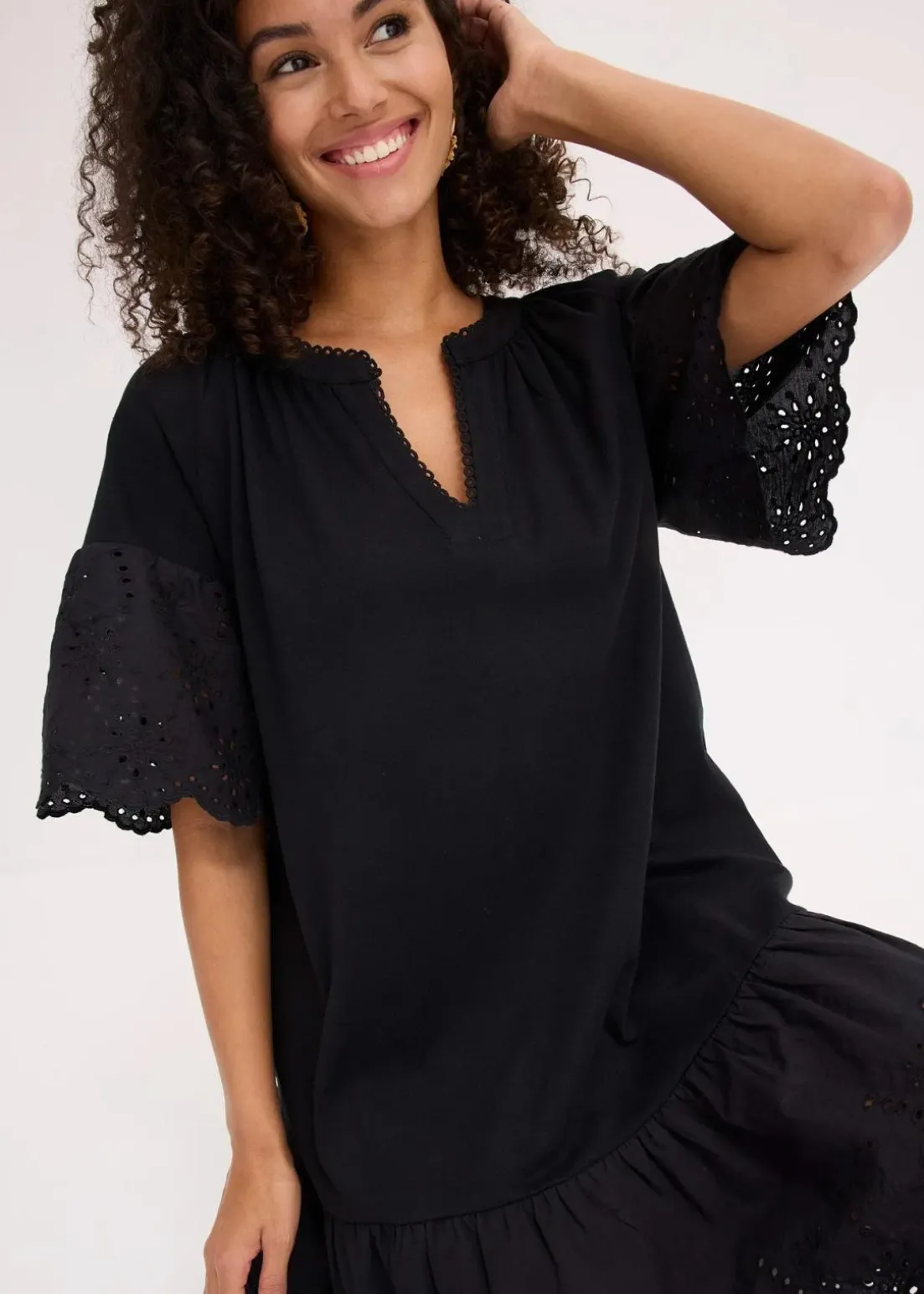 Tunika-Kleid aus reiner Bio-Baumwolle