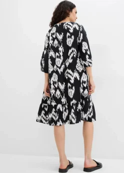 Tunika-Kleid aus reiner Viskose