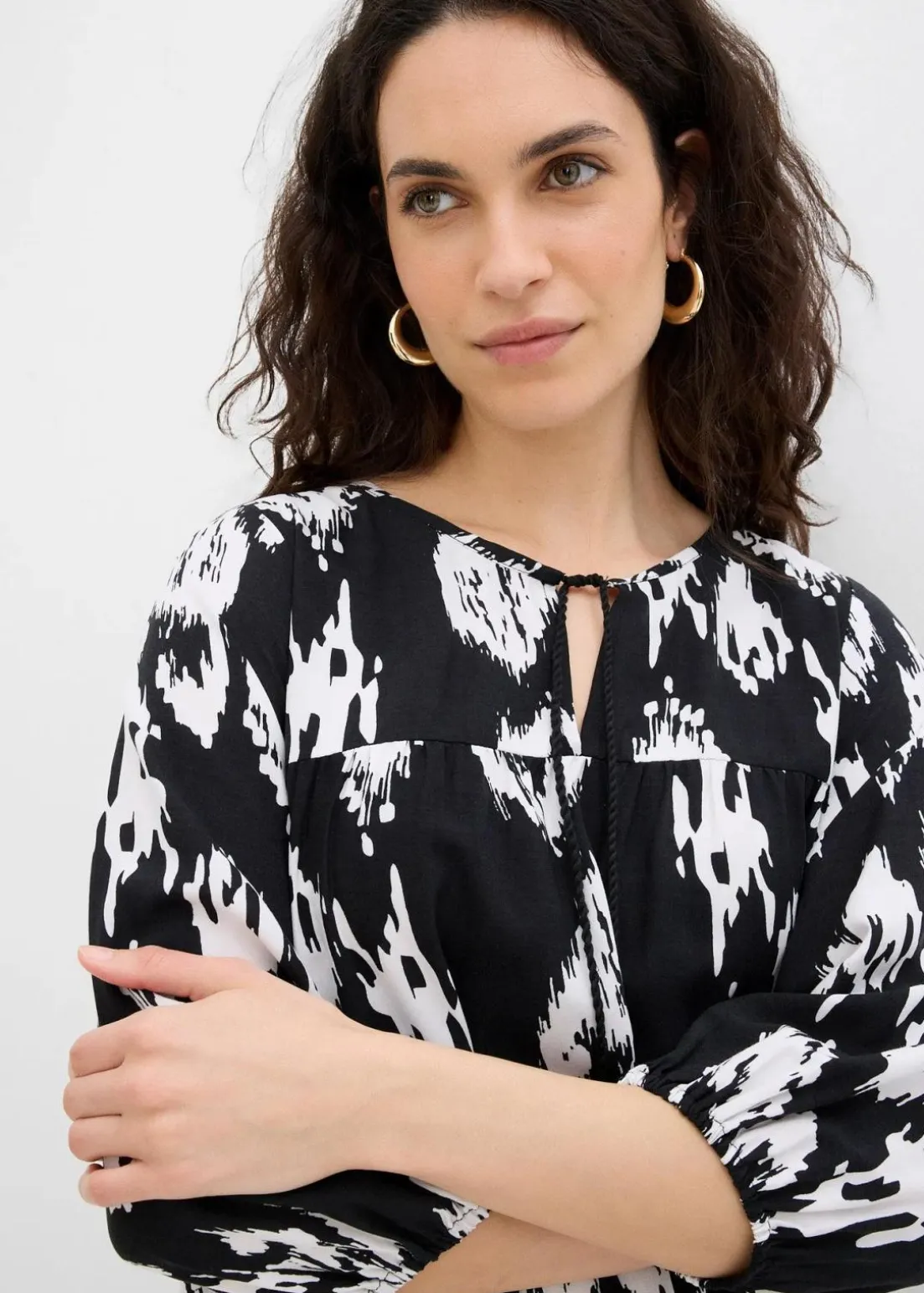 Tunika-Kleid aus reiner Viskose