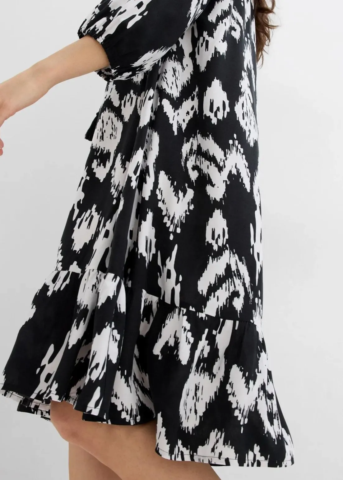 Tunika-Kleid aus reiner Viskose