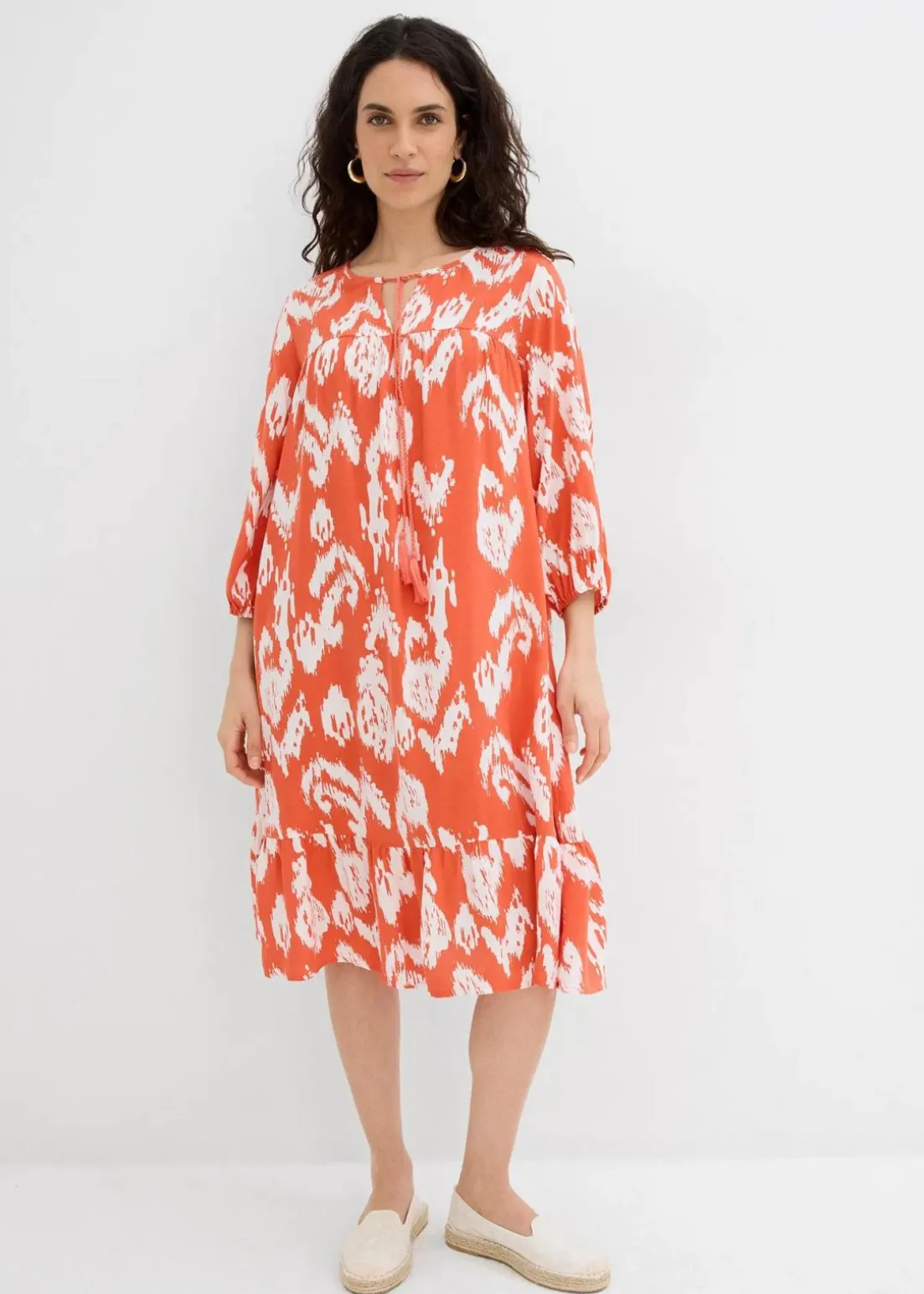 Tunika-Kleid aus reiner Viskose