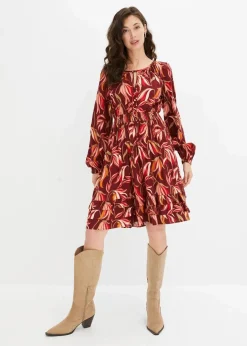 Tunika-Kleid aus reiner Viskose