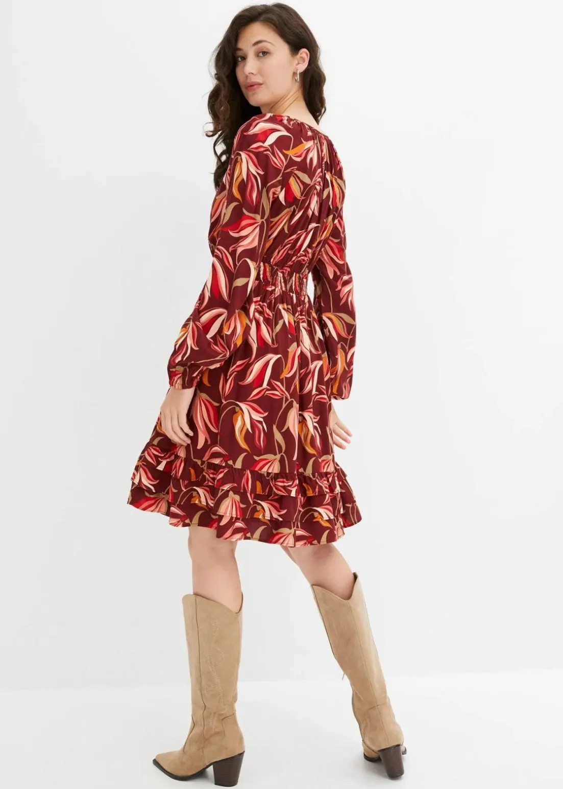 Tunika-Kleid aus reiner Viskose