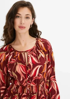 Tunika-Kleid aus reiner Viskose