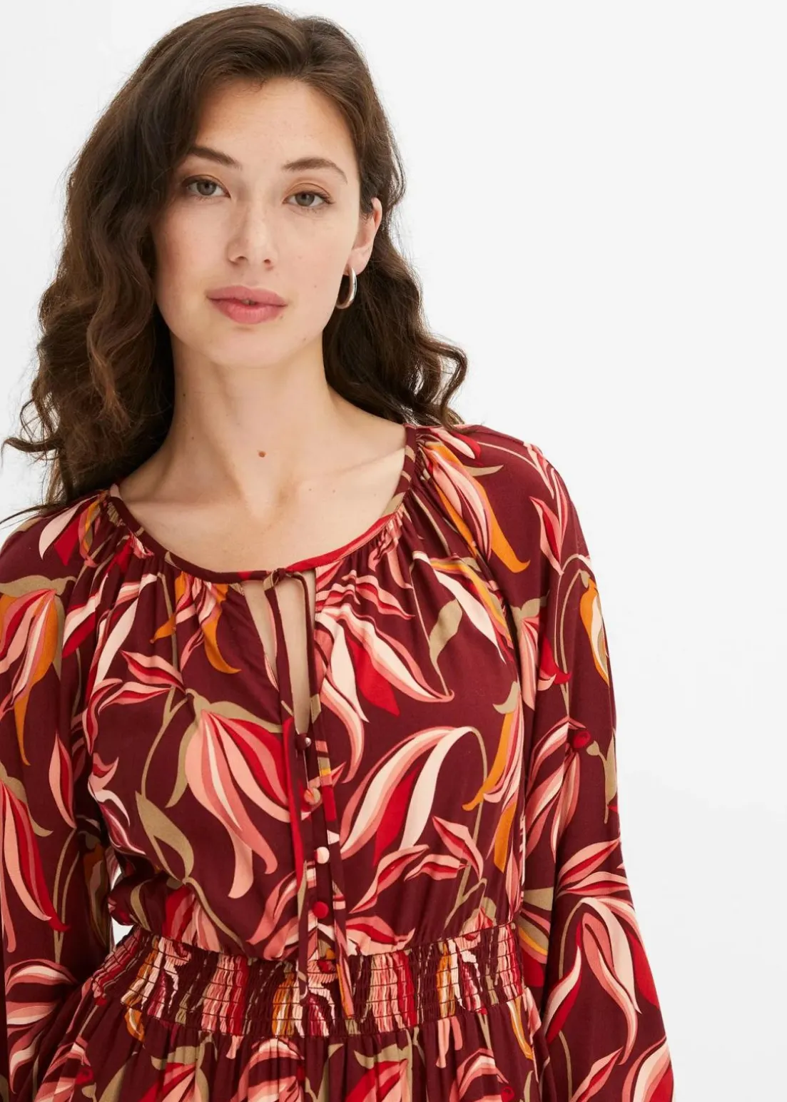 Tunika-Kleid aus reiner Viskose